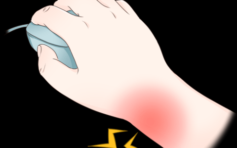 鼠标手职业病\（鼠标手职业病 新华社图片）