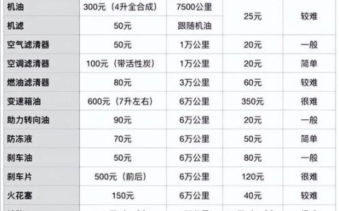 汽车保养（汽车保养一般做什么项目）