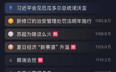 热点词条追踪（热点搜索词条）