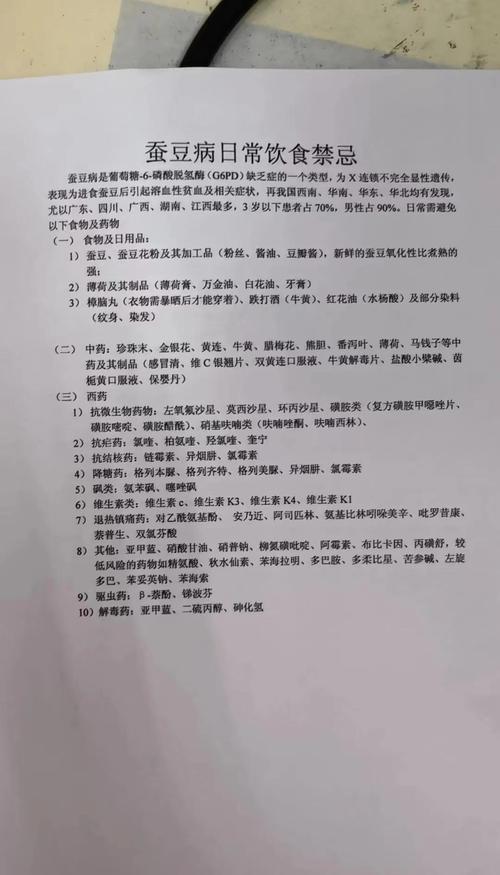 服药禁忌（蚕豆病用药禁忌）