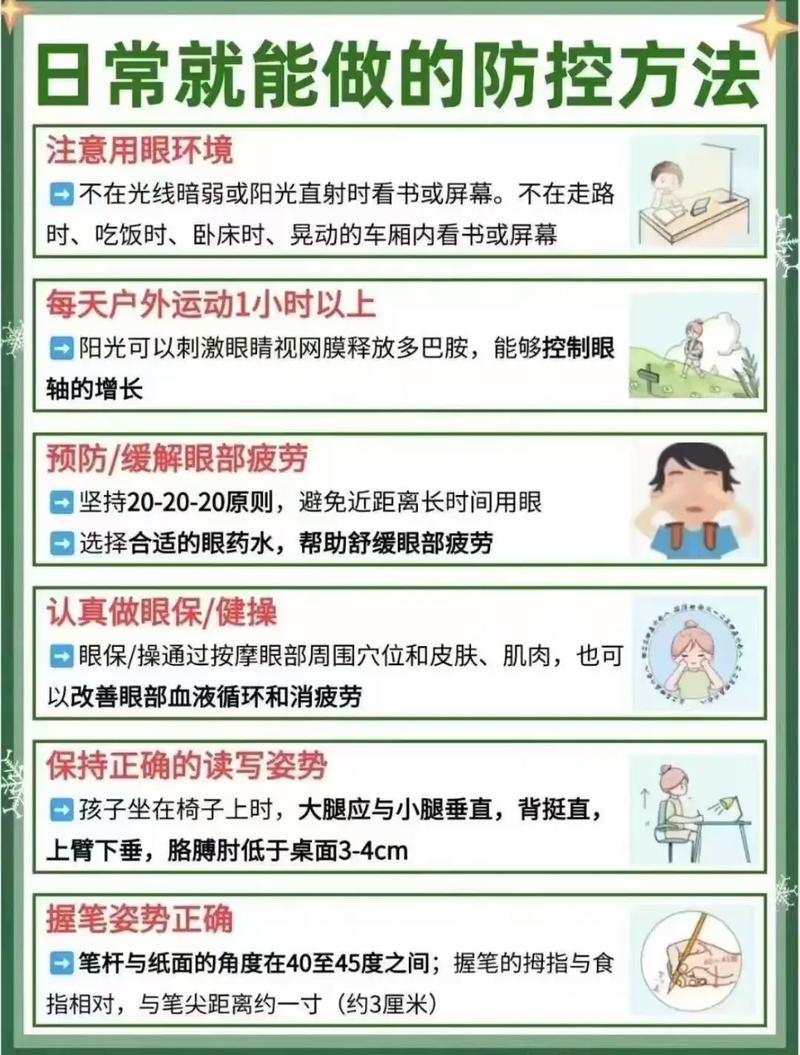 近视防控要点（近视防控工作要点）