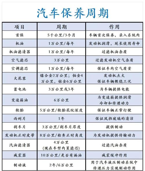 汽车保养周期（零跑汽车保养周期）